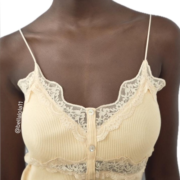 NEW ZARA LACE TOP - Picture 4 of 8